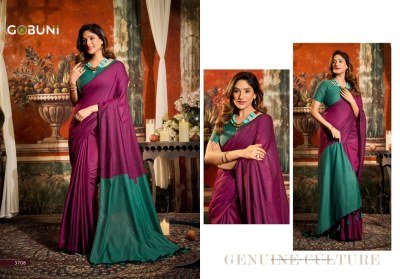 Gobuni Swati Mal Cotton Saree Collection with Contrast Pallu & Fancy Tassels sarees catalogs