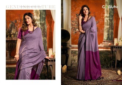 Gobuni Swati Mal Cotton Saree Collection with Contrast Pallu & Fancy Tassels sarees catalogs