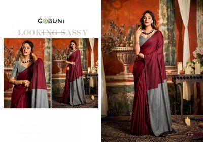 Gobuni Swati Mal Cotton Saree Collection with Contrast Pallu & Fancy Tassels sarees catalogs