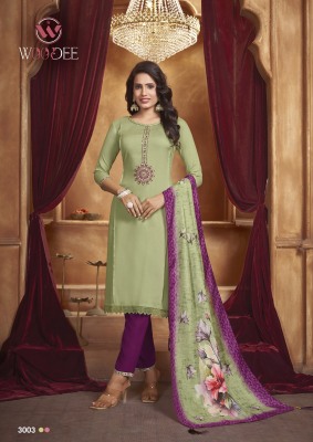 Golden pearl vol 3 by Woodee Premium reyon fancy kurti pant and dupatta catalog at amaviexpo readymade suit catalogs