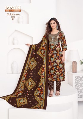 Golden tree vol 2 by Mayur Fashion Fully stitched kurti bottom and dupatta at low rate readymade suit catalogs