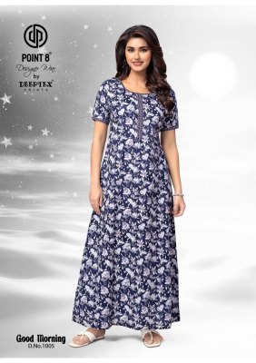 Good Morning Vol 1 by Deeptex Pure Cotton Printed Nighties With Pocket And Without Joints collection night wear catalogs