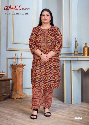 Gowree Plus size Rayon Capsule Kurti with pants set Pik And Choose Kurti collection  kurtis catalogs