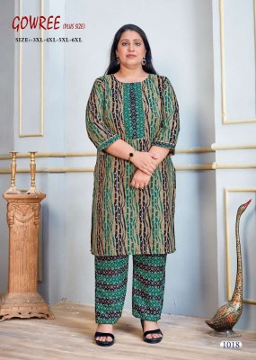 Gowree Plus size Rayon Capsule Kurti with pants set Pik And Choose Kurti collection  kurtis catalogs