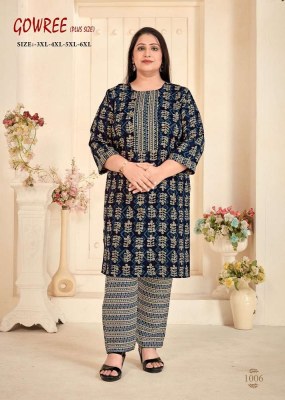 Gowree Plus size Rayon Capsule Kurti with pants set Pik And Choose Kurti collection  kurtis catalogs
