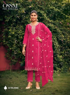 Gulabi by Ossm Heavy embroidered Kurti top with dupatta catalogue at low price readymade suit catalogs