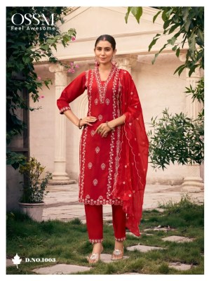 Gulabi by Ossm Heavy embroidered Kurti top with dupatta catalogue at low price readymade suit catalogs