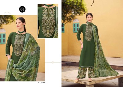 Gulbano by Belliza Pure viscorse reyon Exclusive unstitched suit catalogue at affordable rate dress material catalogs