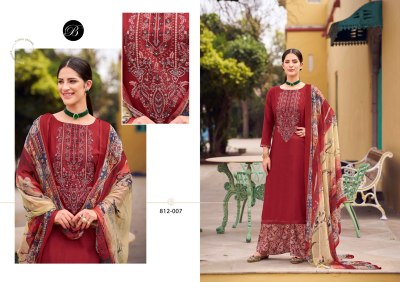 Gulbano by Belliza Pure viscorse reyon Exclusive unstitched suit catalogue at affordable rate dress material catalogs