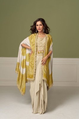 Gulkayra Designer Ruhi 3-Piece Real Chinon Embroidery Work Suit Set readymade suit catalogs