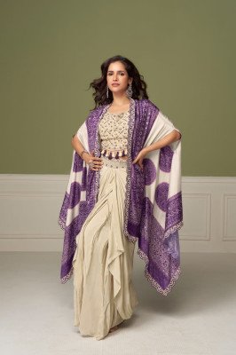 Gulkayra Designer Ruhi 3-Piece Real Chinon Embroidery Work Suit Set readymade suit catalogs