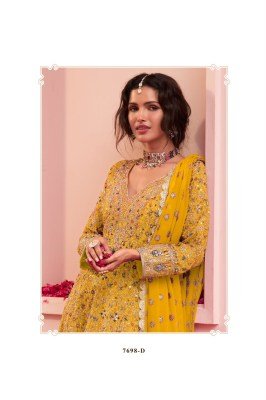 Gulkayra Designer SAIRA Real Georgette Embroidery Plazzo Suit Fancy Palazzo suit catalogue