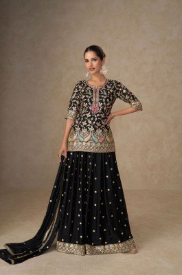 Gulkayra Designer Tanvi Top  Real Chinon Dupatta  Real Chinon Palazzo Wholesale kurtis catalogs