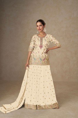 Gulkayra Designer Tanvi Top  Real Chinon Dupatta  Real Chinon Palazzo Wholesale kurtis catalogs