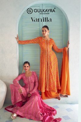 Gulkayra Designer Vanilla Real Chinon Suit Set Buy Online Price wholesale catalogs