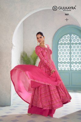 Gulkayra Designer Vanilla Real Chinon Suit Set Buy Online Price readymade suit catalogs