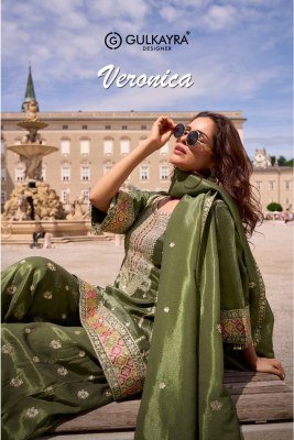 Gulkayra Designer Veronica Real Simar Silk Redymade Suit Collection Wholesale Product readymade suit catalogs