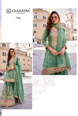 Gulkayra Designer Veronica Real Simar Silk Redymade Suit Collection Wholesale Product readymade suit catalogs