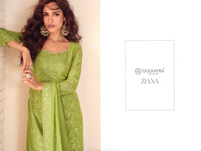 Gulkayra Designer Ziana Real Georgette Palazzo Set 