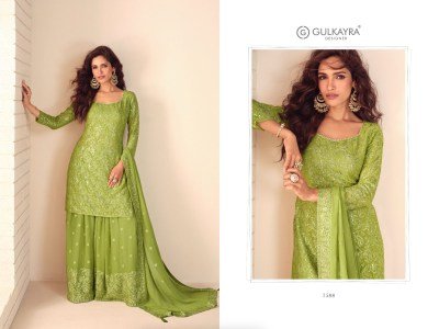 Gulkayra Designer Ziana Real Georgette Palazzo Set Fancy Palazzo suit catalogue