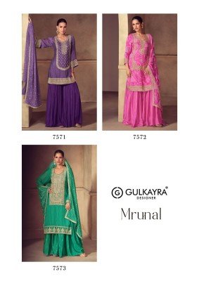 Gulkayra Mrunal Real Chinon Festive Wear Sharara Suit with Digital Dupatta Wholesale fancy sharara suit Catalogs