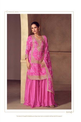 Gulkayra Mrunal Real Chinon Festive Wear Sharara Suit with Digital Dupatta Wholesale fancy sharara suit Catalogs