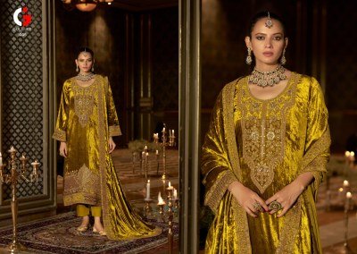 Gull Jee Qurb by Deepsy Suits Pure Velvet Heavy with Viscose Pashmina Wholesale Ethnic Collection readymade suit catalogs
