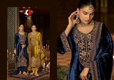 Gull Jee Qurb by Deepsy Suits Pure Velvet Heavy with Viscose Pashmina Wholesale Ethnic Collection readymade suit catalogs