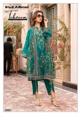GullaAhmed Tehreem Vol 3 Exclusive Pakistani Karachi Kurti  Pant  and Dupatta in pure lawn cotton with printed Wholesale kurtis catalogs