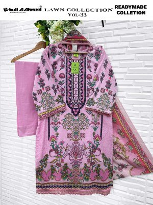Gullaahmed Lawn Collection Vol-33 Pure Cambridge Stitched Suit with Cotton Mal Mal Dupatta wholesale catalogs