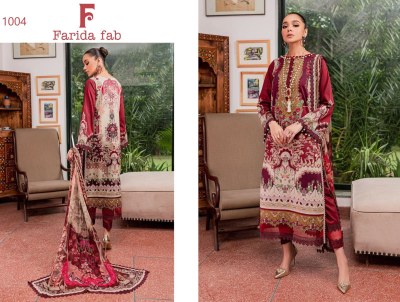Gulmohar by Farida pure cotton printed unstitched dress material catalogue at affordable rate salwar kameez catalogs