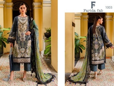 Gulmohar by Farida pure cotton printed unstitched dress material catalogue at affordable rate salwar kameez catalogs