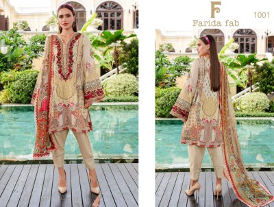 Gulmohar by Farida pure cotton printed unstitched dress material catalogue at affordable rate salwar kameez catalogs