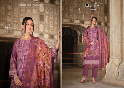 Gulrez Vol 2 by Zulfat Pure Cotton Heavy Embroidered  Unstitched Dress Material catalogue salwar kameez catalogs