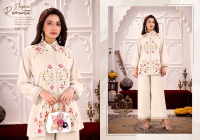 Gulrez by Lina Premium Roman Silk Embroidered Coord Sets Wholesale Ethnic Wear readymade suit catalogs