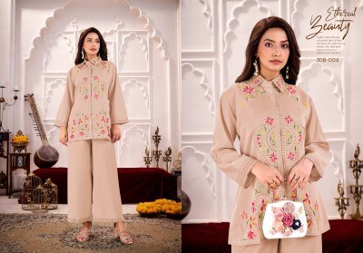 Gulrez by Lina Premium Roman Silk Embroidered Coord Sets Wholesale Ethnic Wear readymade suit catalogs