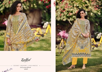 Gulzaar by Zulfat Pure Cotton Exclusive Designer unstitched suit collection with low rate salwar kameez catalogs