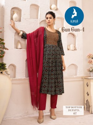 Gungun 4 by Kaya capsual printed designer readymade suit catalogue readymade suit catalogs