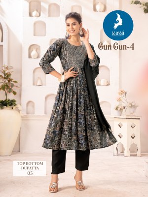 Gungun 4 by Kaya capsual printed designer readymade suit catalogue readymade suit catalogs