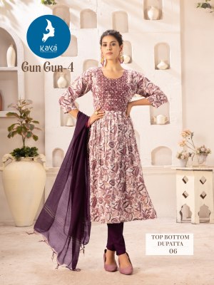 Gungun 4 by Kaya capsual printed designer readymade suit catalogue readymade suit catalogs