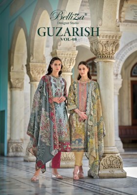 Guzarish vol 8 by Belliza pure cotton digital printed unstitched salwar suit catalogue at low rate dress material catalogs