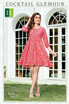 H Dot By Hirwa Kvisha Cotton Tunic Short top collection  kurtis catalogs