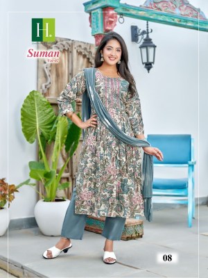 H Dot By Hirwa Suman Vol 2 Heavy Modal Latest Naira Cut 3piece festive wear wholesale Kurti catalogue   kurtis catalogs