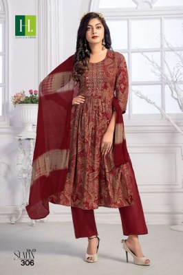 H Dot By Hirwa Suman Vol 3 Naira cut Kurti catalogue online reseller  kurtis catalogs