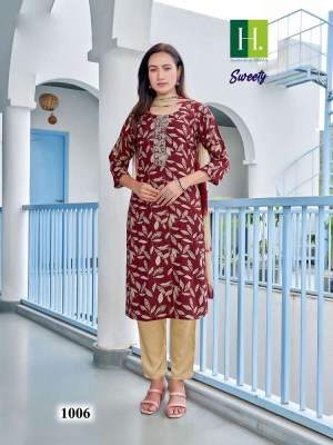 H Dot By Hirwa Sweety 3 piece Kurti Catalogue design wholesaler   kurtis catalogs