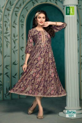 H Dot by Hirwa Barbie Heavy Modal silk Anarkali wholesale Kurti catalogue  kurtis catalogs