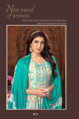 H Dot by hirwa new launch suman modal foil printed nyra cut festive wear Kurti with pants with dupatta set catalogue  kurtis catalogs