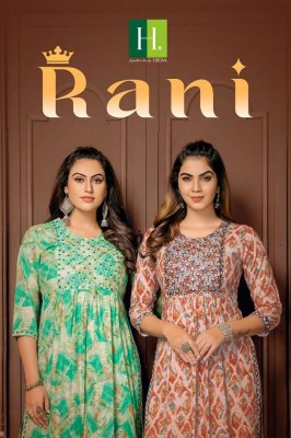 H dot By Hirwa Rani Naira Cut Festive Wear wholesale Kurti catalogue  Amavi