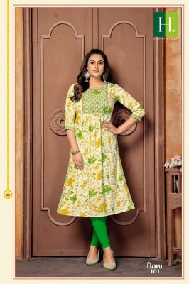H dot By Hirwa Rani Naira Cut Festive Wear wholesale Kurti catalogue  kurtis catalogs