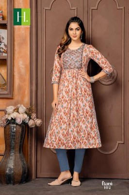 H dot By Hirwa Rani Naira Cut Festive Wear wholesale Kurti catalogue  kurtis catalogs